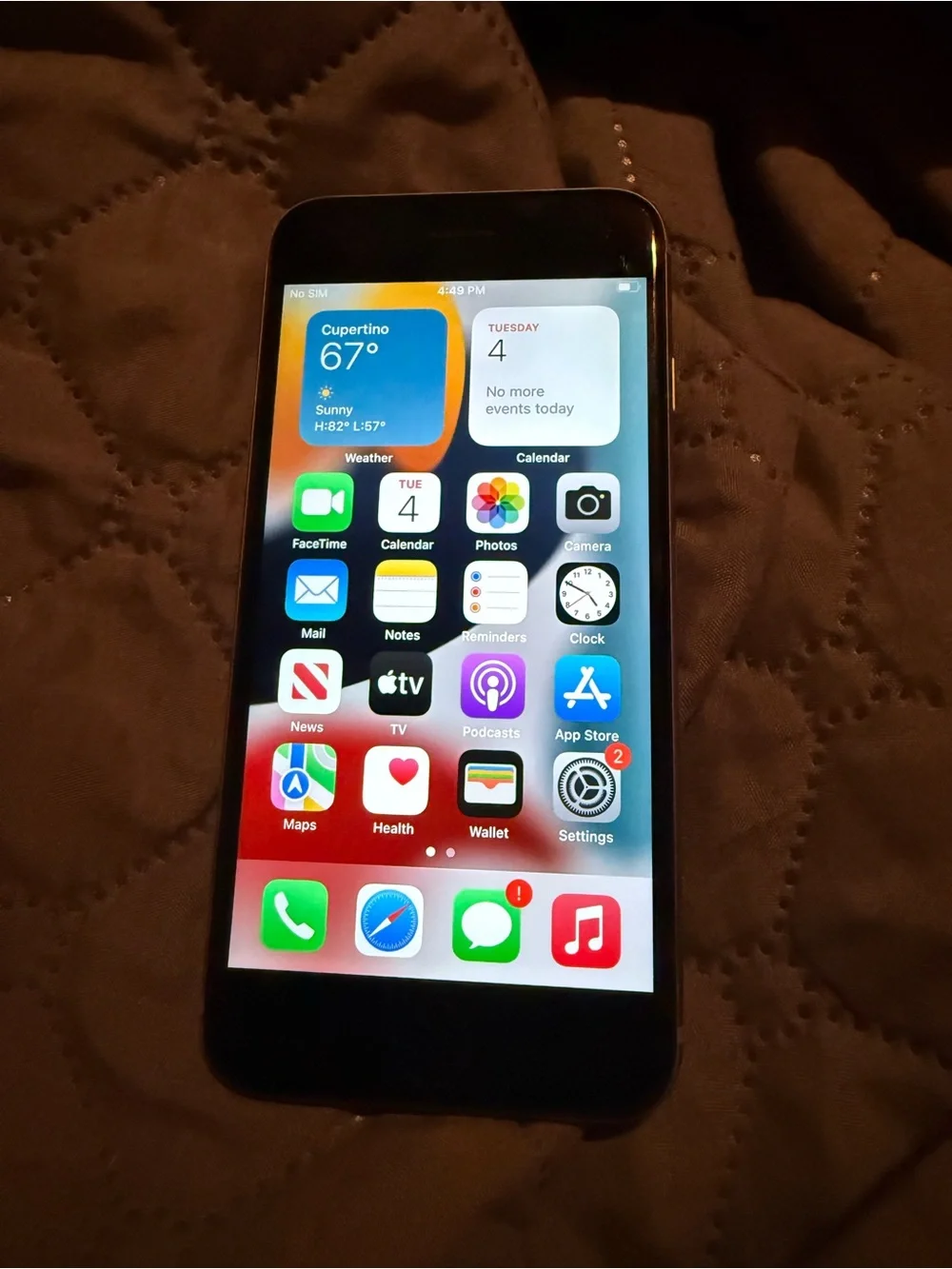 Apple iPhone Black Front Display Smartphone